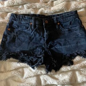 Dark denim shorts